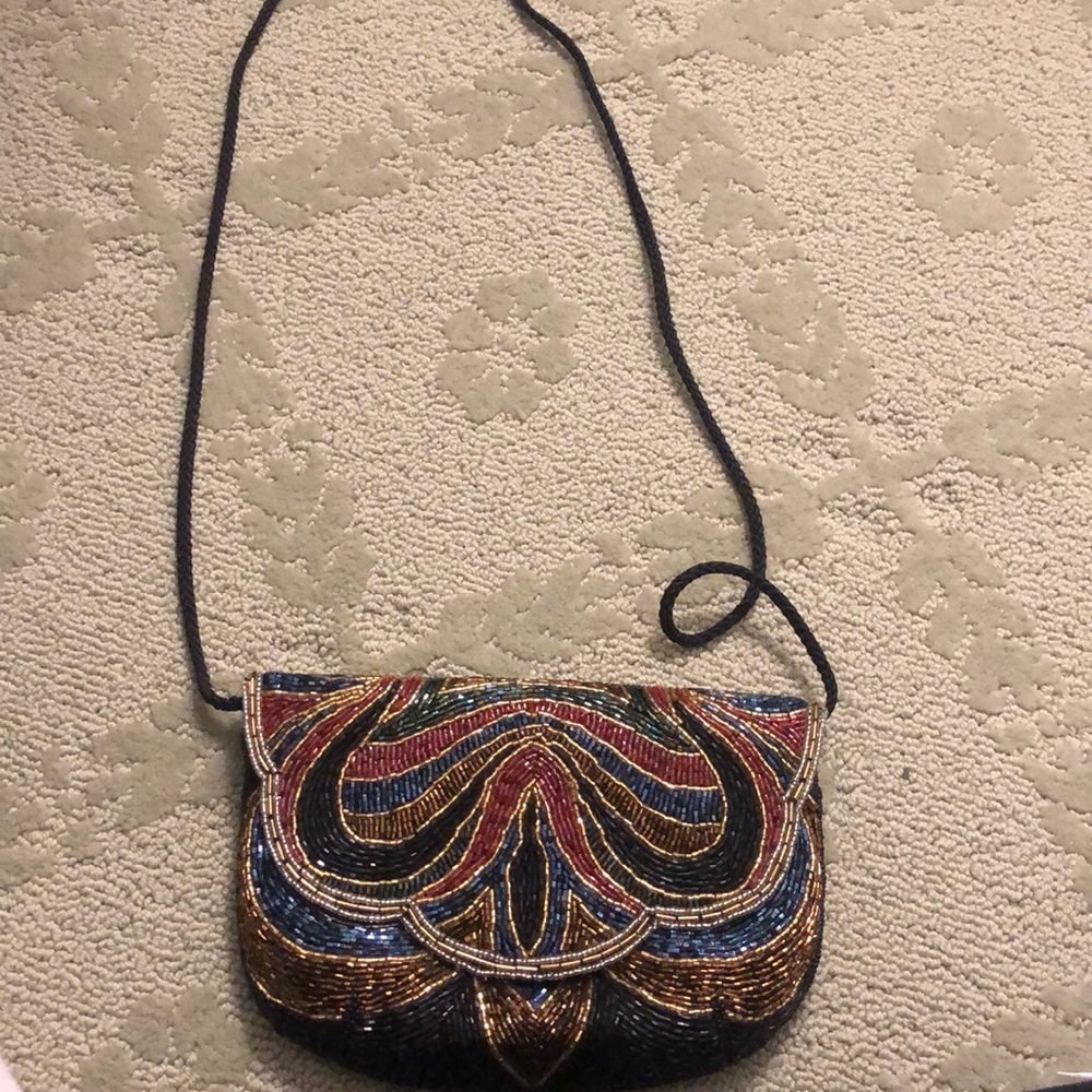 Sequin clutch bag